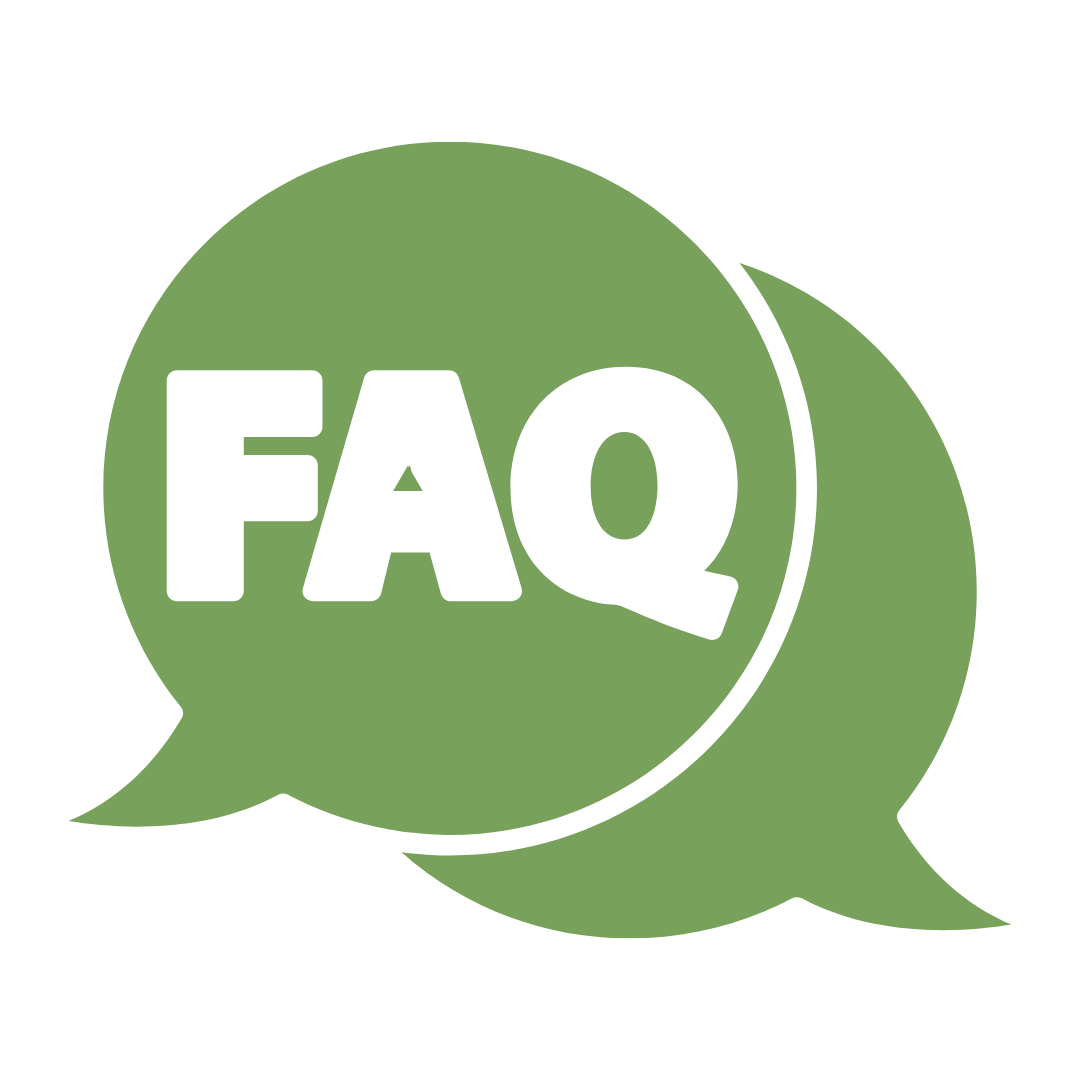 Conversation bubbles with FAQ